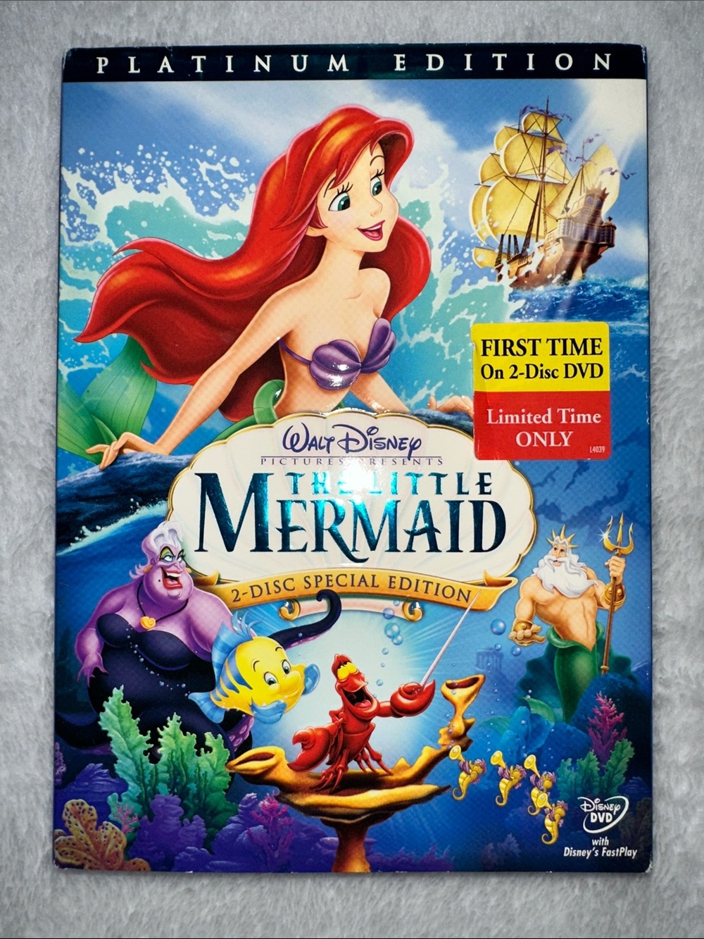 🆕 Disney The Little Mermaid Platinum Edition DVD